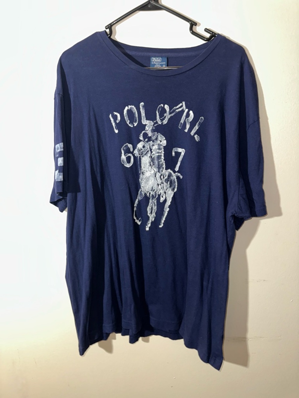 Polo by Ralph Lauren Navy Graphic Polo RL 67 Tee